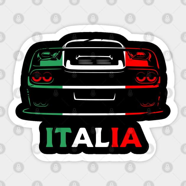 Retro Classic Italy Italia Motorsport F50 Car Sticker by Automotive Apparel & Accessoires